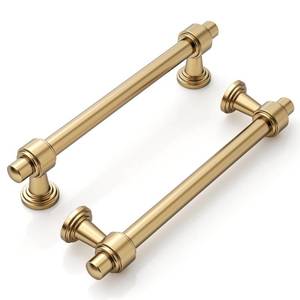 lot 10366 image: 9BUILD 10 Pack 5 Inch Champagne Bronze Cabinet Handles Champagne Kitchen Cabinets Pulls Zinc Alloy Cupboard Handle Drawer Pull for Kitchen Hardware