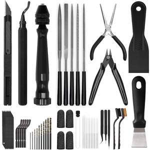 lot 11919 image: 3D Printer Tools Kit, Quality 3D Printing Tool Kit for Model FinishingDeburringDrilling, 3D Printer Accessories for All FDMSLA Printers Removing Support, Cutting Filament, Cleaning Nozzle