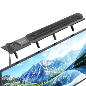 lot 11966 image: Soundbar Mount, No Drilling Steel TV Top Shelf Fits Most of Sound Bars