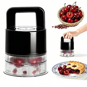 lot 11969 image: Cherry Pitter Tool, 7-in-1 Cherry Stoner with 1.5 Large Jumbo Cherry Slots