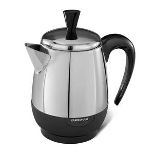 lot 11973 image: Farberware 12-Cup Stainless Steel Coffee Percolator, Automatic Keep Warm (Slight Use)