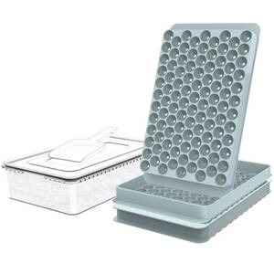 lot 11980 image: WIBIMEN Mini Ice Cube Trays for Freezer with Lid, 0.55 Pebble Ice