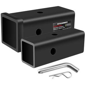 lot 11982 image: 3 2.5 2 Receiver Hitch Adapter Heavy Duty Carbon Steel Hitch Reducer Sleeve Set, Multi-Size Extender Trailer Hitch Receiver for Towing Accessories By Fetechmate, 3 to 2.52, 2.5 to 2 Reducers