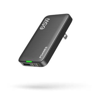 lot 12246 image: POANES 3-Port Flat USB C Wall Charger, 65W Max Type-C Fast Charging Block