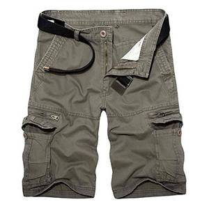 lot 12253 image: GSGGIG Mens Cargo Shorts Relaxed Fit, Cotton Twill Work Shorts, Outdoor Lightweight Casual Shorts for Men with Pockets Light Army 42