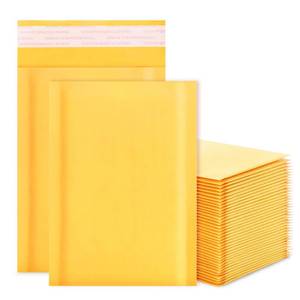 lot 12270 image: skardeco Kraft Bubble Mailers 4x7inch 50Pack Yellow Self-Seal Padded Envelopes Bubble Opaque Padded Mailers Shipping Bags for Small Businesses to Package and Mail Jewelry, Electronic Products