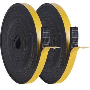 lot 12272 image: YoleShy Weather Stripping Door Seal Strip for Door Frame Block Air Weather Strip Reduce Noise High-Density Adhesive Foam Tape 12 Inch x 14 Inch x 26Ft