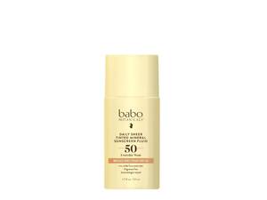 lot 12285 image: Babo Botanicals, Sunscreen Tinted Mineral Daily Sheer Fluid SPF 50, 1.7 Fl Oz