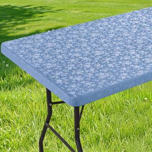 lot 12288 image: Smiry Heavy Duty Vinyl Fitted Tablecloths for 6 Foot Rectangle Tables