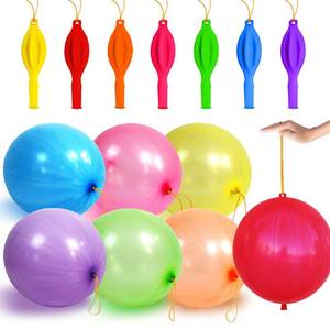 lot 12289 image: LEEZZIZZ 30Pcs Punch Balloons, Thickened Neon Punching Balloon Heavy Duty Party Favors for Kids with Rubber Band Handle, Bouncy Balls for Birthday Weddings Goodie Bag Stuffer Supply