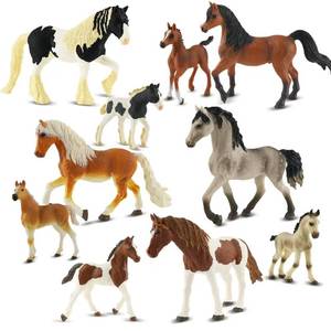 lot 12326 image: Zippytots 10PCS Horse Figurine Set Realistic Horse Figure Toys for Toddlers Educational Gift for Kids Perfect Party Favors Animal Figure Learning Toys (Only 6)