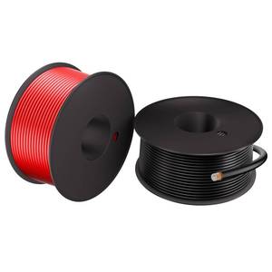 lot 12370 image: 12 Gauge Electrical Wire 2 Pack Total 60ft-Black 30 ft and Red 30 ft Soft Flexible Copper-Clad Aluminum(CCA) 12 AWG PVC Wire for Lamp, Household Appliances RC Toys, Models, Auto, Electronics