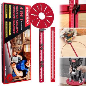 lot 12398 image: Sigerio 4 in 1 Router Circle Cutting Jig for Cutting Large Circles 10-58
