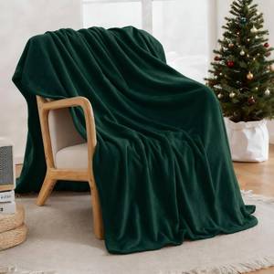 lot 12401 image: Swiftify Ultra Soft Fleece Throw Blanket, Silky Flannel Fuzzy Blanket for All Season, Cozy Lightweight Blanket for Couch, Bed, Sofa, 50 x 60, Forest Green, Throw