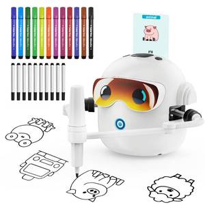 lot 13684 image: Ytcx.Tech Drawing Robot for Kids, Interactive Montessori Educational Drawing Machine with 100 Cards, Smart Painting Learning Robot Toy for 3 4 5 6 7 8 Year Old Boys Girls Birthday Gift