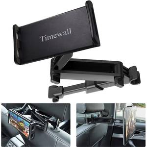 lot 14005 image: Timewall Car Headrest Tablet Phone Mount, Black, 5-11