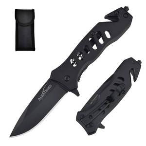 lot 14011 image: ALBATROSS EDC Cool Sharp Tactical Folding Pocket Knife,SpeedSafe Spring Assisted Opening Knifes with Liner Lock,Pocketclip,Glass Breaker,Seatbelt Cutter