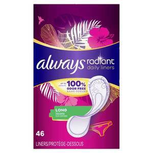 lot 14356 image: Always Radiant Daily Liners Long