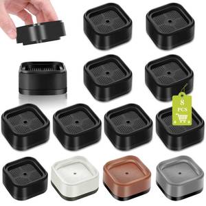 lot 14358 image: 8 Pack Furniture Risers 1 or 2 Inch, Adjustable Bed Risers Heavy Duty For Table Desk Couch Chair Sofa Cabinet Bed Legs Dorm, Square Stackable Bed Raisers Blocks Lift Height 1, 2 or 3, Black