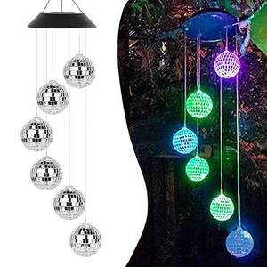 lot 14359 image: Solar Wind Chimes Outdoor, HeiPen Solar Lights Outdoor Waterproof, Decor for Garden, Trees, Patio, Deck, Birthday Gifts for Women Mom Grandma, Unique Garden Gifts for Women (Disco Ball)