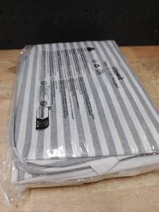 lot 14366 image: Storage Bins 75L Capacity 2 Pack Gray White Striped