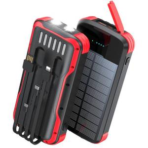 lot 14384 image: SOXONO Solar Power Bank 40000mAh PD20W Fast Charging Portable Solar Charger