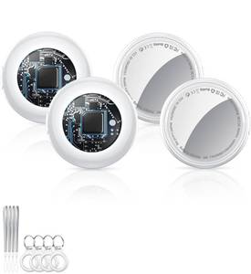 lot 14406 image: Tukio Air Tracker Tags-4 Pack (iOS Only), Smart Key Finder for Bag, Luggage