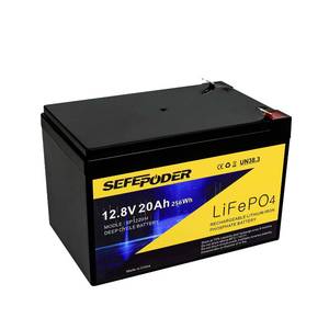 lot 14421 image: SEFEPODER 12V 20Ah Lithium LiFePO4 Deep Cycle Battery, 4000 Cycles Rechargeable Battery for Electric Scooter, Ride On Toy, Lighting, Power Wheel, Fish Finder and More with Built-in 40A BMS