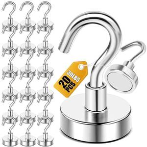 lot 14428 image: DIYMAG Magnetic Hooks 20pcs 30lbs Cruise Essentials 2026 Magnet Hook