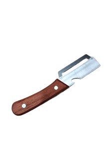 lot 14437 image: Stainless Steel Vegetable Peeler with Wood Handle (B)