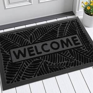 lot 14443 image: Smiry Welcome Front Door Mat for Outdoor Indoor 29.5x17, All-Season Doormat