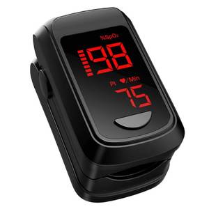 lot 14493 image: HOLFENRY Pulse Oximeter Fingertip - Large Display Oxygen Monitor Fingertip with Fast 5-8s Reading for SpO2Heart RatePI, Accurate Pulse Ox for HomeSportsTravel, Batteries & Lanyard Included