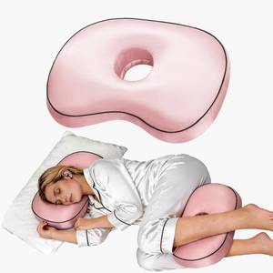 lot 19118 image: Nockovi Piercing Pillow for Side Sleepers, 4 Hole, (Pink Cover Not Included)