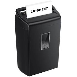 lot 19120 image: Bonsaii 10-Sheet Heavy Duty Cross Cut Paper Shredder for Home Office