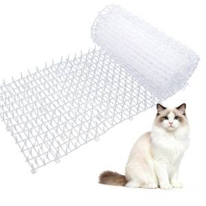 lot 19170 image: OCEANPAX Transparent Cat Scat Mat with Spikes, 6.5FT Clear Cat Deterrent Mat for Sofa, Windowsill, Balcony & Garden, Cuttable Indoor Outdoor Pet Repellent Mat, 78 x 11 Inch