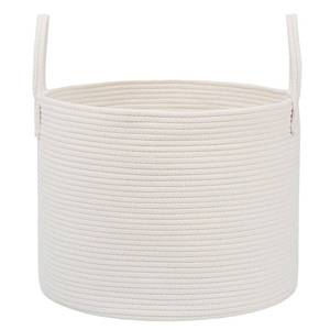 lot 19203 image: JMvicyroam 65L Extra Large Machine Washable Cotton Rope Blanket Basket