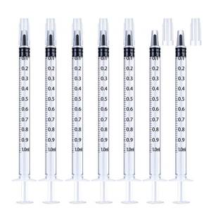 lot 20016 image: 1ml Syringe Without Needle, 1ml Syringe for Liquids, Syringes for Scientific Labs, Measuring Liquids, Feeding Pets, 12 Pack Packaged