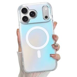 lot 20034 image: Bonoma Compatible with iPhone 17 Pro Max Case Iridescent -Blue