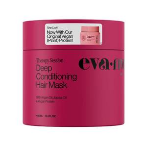 lot 20066 image: Eva NYC Therapy Session Deep Conditioning Hair Mask with Vegan Protein, Jojoba Oil  Argan Oil - Hydrate, Soften  Repair Hair Strength - Sulfate Free - Warm Vanilla Scent - 13.5 fl oz