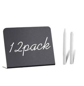 lot 20073 image: 12 Pack 4x3Mini Chalkboard Signs for Chalk Sign for Food - Party - Buffet - Table Sign Chalkboard - Wedding - Bakery - Small Chalkboard Sign - Mini Chalkboards for Food