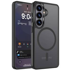 lot 20078 image: WRJ Magnetic Matte Case for Samsung Galaxy S22 6.1-Inch,Black