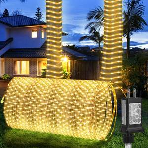 lot 20081 image: LED Rope Lights Outdoor String Lights,100ft 300LED Flexible Tube Lights Connectable Fairy String Light Plug in Waterproof 8 Modes for Indoor,Outside Home,Yard,Pool,Wedding,Garden,Patio Holiday Decor