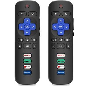 lot 20131 image: Gotellx 2 Pack Replacement Remote Controls for Roku TV
