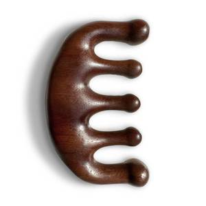 lot 20146 image: Cureder Wooden Scalp Massager - Handmade 100% Natural Green Sandalwood Wide Tooth Combs - Wood Massage Comb & Sandalwood Comb for Luxurious Hair Care