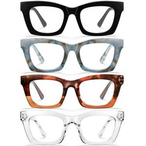 lot 20155 image: CCVOO Stylish Reading Glasses for Women, Stylish Eyeglasses, Blue Light Readers, Cheaters