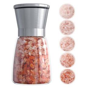 lot 20181 image: Ebaco Original Stainless Steel Salt or Pepper Grinder - Top Spice Mill with Ceramic Blades, Brushed Stainless Steel and Adjustable Coarseness By Pepper Grinder ��Single Package��