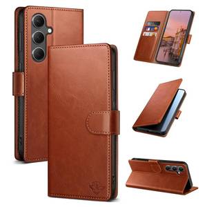 lot 20185 image: SUANDUCK Wallet Case for Samsung Galaxy S24, Light Brown
