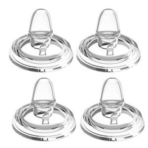 lot 20220 image: Sippy Spout Nipples for Philips Avent Natural Baby Bottles, Trainer Sippy Cup 100% Food Grade Silicone Soft Nipple, 6m, Pack of 4