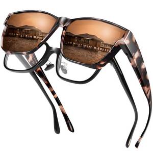 lot 20233 image: Peekaco Polarized Sunglasses Fit Over Glasses for Women Men