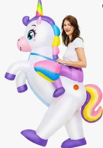 lot 9785 image: Unicorn Ride-On Toy with Fabric Wings Model 0279